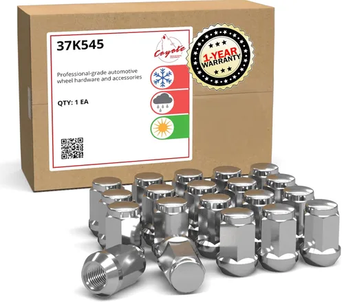 Miniatura 13 de Wheel Accessories Parts 20 piezas M12x1.5 12x1.5 rosca Bulge Bellota 1.38 pulgadas 1.378 in largo tuercas negras 13/16 pulgadas 0.827 in hexagonales
