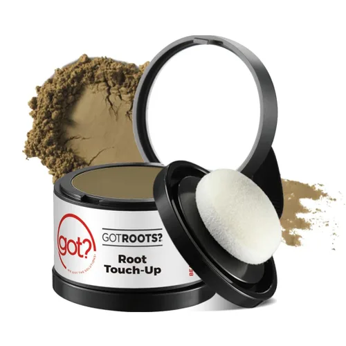 Miniatura 2 de Polvo de cobertura de raíz rubio natural, retoque instantáneo de raíces grises y polvo de línea capilar para cabello rubio natural, funciona