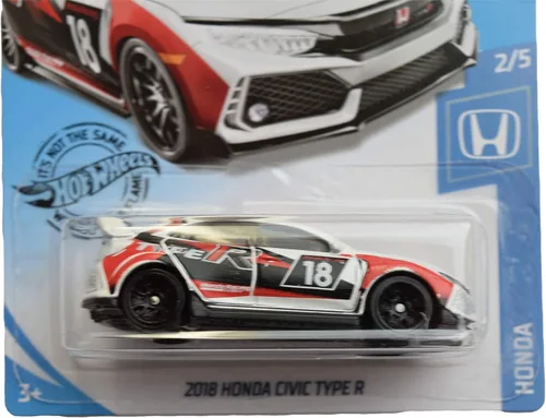 Miniatura 2 de Hot Wheels Honda Civic Type R 81/250 2018, blanco