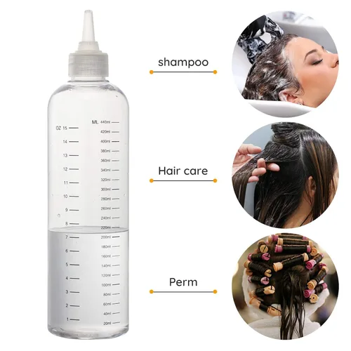 Miniatura 2 de Segbeauty Botellas de tinte para el cabello de 16.9 onzas, 2 botellas aplicadoras de color de cabello medidas recargables de 16.9 fl oz, botella