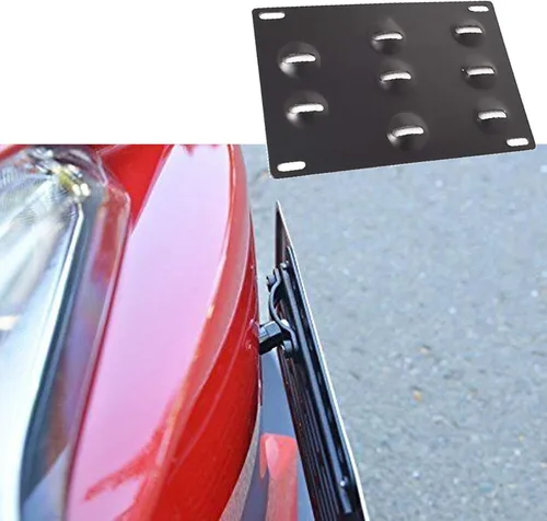 Miniatura 2 de Gancho de remolque para parachoques delantero, soporte de montaje de placa de matrícula para A4 S4 A5 S5 A7