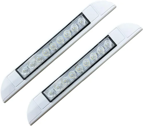 Miniatura 7 de Lámpara LED de 20 pulgadas para toldo de RV, luminaria de porche, luces exteriores de haz de inundación en ángulo descendente 6000K blanco frío bajo