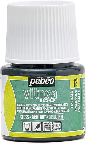Miniatura 21 de Pebeo Vitrea 160 - Pintura para vidrio brillante, botella de 45 ml - Azul lapislázuli