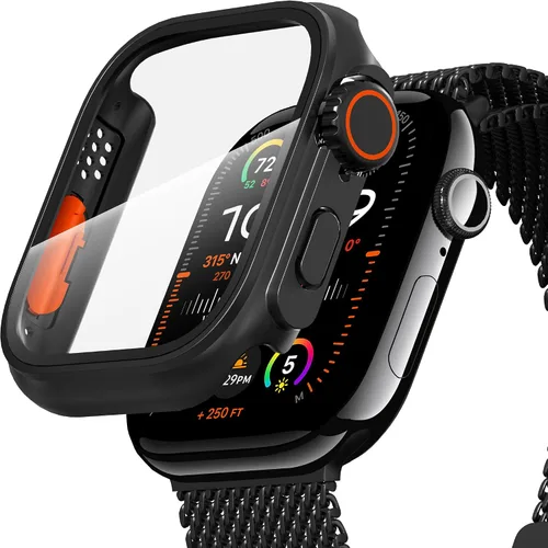 Miniatura 9 de Suoman para Apple Watch Protector de Pantalla de Vidrio Templado de 40 mm, [Aspecto Ultra] Funda Protectora Dura de PC para Todo el Contorno