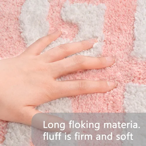 Miniatura 5 de ChezMax Get Naked - Tapete de ducha de microfibra antideslizante, bonita alfombra de ducha absorbente, divertida decoración de baño para bañera