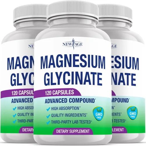Miniatura 8 de Glicinato de magnesio 500 mg 90 mg Suplemento de magnesio elemental - Alta absorción, no tamponado, sin OMG y sin gluten, salud muscular y ósea