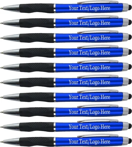 Miniatura 10 de Bolígrafos personalizados con tu logotipo o texto personalizado, paquete de 300 unidades a granel para negocios, fiestas y eventos, bolígrafo 2 en 1
