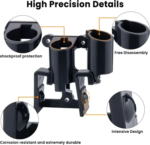 Miniatura 3 de Soporte para Glad Hand, Dazakoot 2 Enchufes y 2 Soportes Glad Hand para Camión Semirremolque, Soporte Organizador para Cable de Freno de Aire