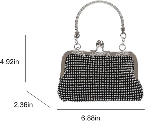 Miniatura 2 de Fawziya Rhinestone Crystal Embrague Lindos bolsos de noche y embragues para las mujeres
