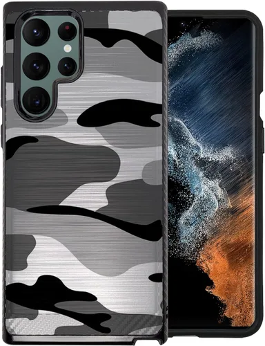 Miniatura 10 de Cases on Deck CasesOnDeck - Funda ajustable compatible con [Samsung Galaxy S22 Ultra S22 Ultra] [Armadura cepillada] Funda de agarre híbrida