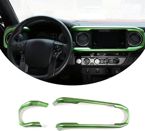 Miniatura 15 de Adhesivos para tablero, consola central para automóvil, de plástico ABS, para apariencia de interior, para Toyota Tacoma 2016 2017 2018 2019 2020