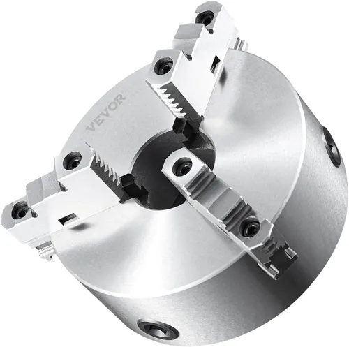 Miniatura 10 de VEVOR - Portabrocas para torno de 3 mandíbulas, 20,32 cm, Portabrocas autocentrante para torno, Rango de sujeción de 0,16-8 pulg/4-200 mm