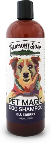 VERMONT SOAP Champú orgánico para mascotas, infundido con aceite de oliva orgánico y natural, champú para perros de coco y aloe vera para pieles