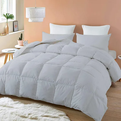 Miniatura 26 de SLEEP-NEST Edredón Queen de gran tamaño de 98 x 98 pulgadas, relleno de edredón alternativo de plumón de lujo para todas las estaciones, juego de 3