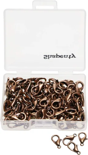 Miniatura 8 de Shapenty Broches de pinza de langosta de aleación de metal pequeño, clip de bricolaje, accesorios de búsqueda de joyas, gancho de sujeción, 0.472 in