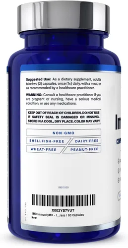 Miniatura 7 de 1MD Nutrition ImmunityMD - Probiótico para la salud inmunológica Potentes cepas probióticas seleccionadas por médicos con prebiótico - Promueve