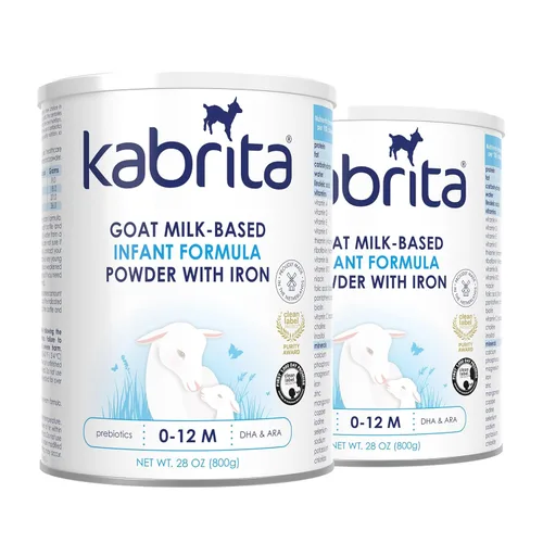 Miniatura 10 de Kabrita Fórmula infantil en polvo a base de leche de cabra con hierro, DHA, ARA y prebióticos, para bebés de 0 a 12 meses, sin OMG, 28 onzas