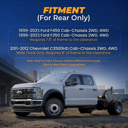 Miniatura 3 de TORQUE Kit de suspensión de bolsa de aire para Ford F350 F450 2017-2024 (solo chasis de cabina) 2WD 4WD F-350 F-450 Super Duty Bolsa auxiliar 000