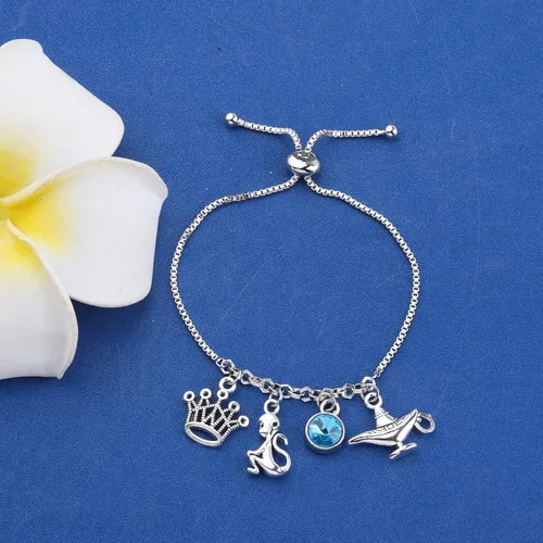 Miniatura 2 de KEYCHIN Llavero de película Jasmin Princess You Are Braver Stronger Smarter Than You Think Jewelry Regalos para fanáticos de Jasmin y Alad