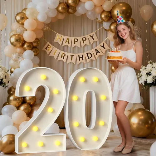Miniatura 27 de Mixifox Letras V de marquesina de 3 pies, letras grandes iluminadas de 3 pies de alto con luces, letra grande para boda, compromiso, graduación