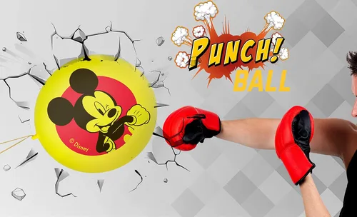 Miniatura 3 de JA-RU Disney Micky (2 globos de punzón) Juguete inflable para aliviar el estrés y aliviar el estrés para niños. Mickey-7807-1