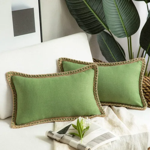 Miniatura 15 de Phantoscope Farmhouse - Fundas de almohada decorativas para exteriores, Poliéster & Mezcla de poliéster, Beige, 18" x 18