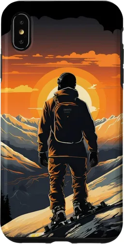 Miniatura 11 de Snowboarding Snowboard Snowboarder Mountain Sunset Case for iPhone 17