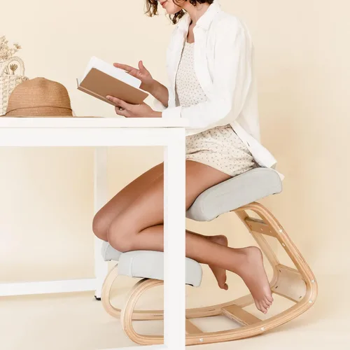 Miniatura 2 de Sleekform Silla ergonómica de rodillas – escritorio mecedora para oficina en casa, taburete ergonómico para sentarse activamente, silla correctora