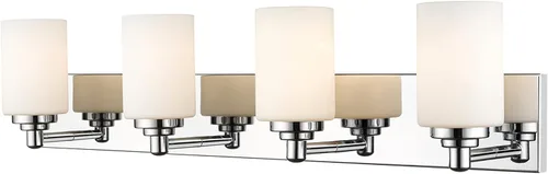 Z-Lite 4 luces tocador 485-4V-CH, cromo Cromado