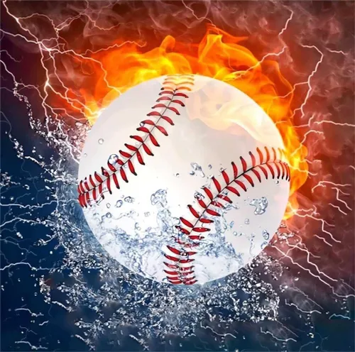 Apomelo Kits de Arte de Diamantes para Adultos Béisbol Pintura de Arte de Diamantes Deportes Bricolaje Taladro Completo Artesanías de Arte de
