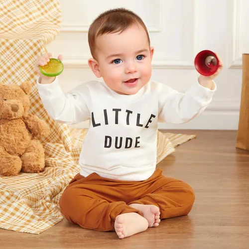 Miniatura 3 de Murnouche Conjunto de ropa de 2 piezas para bebé niño y niño pequeño