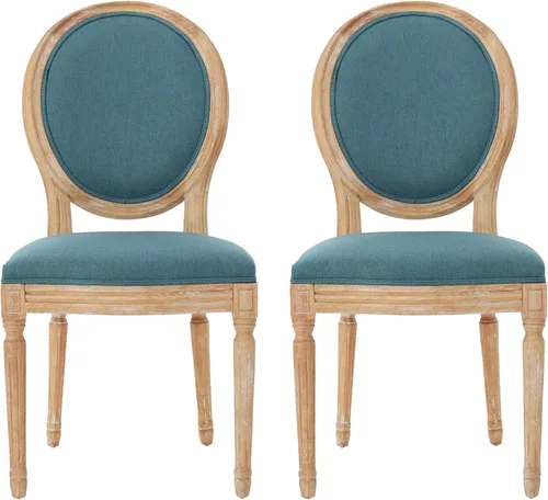 Miniatura 16 de Christopher Knight Home Phinnaeus Silla de comedor de tela beige de poliéster (juego de 2), juego de 2 piezas