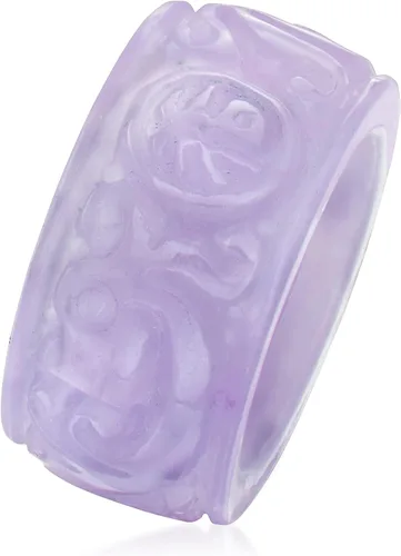 Miniatura 3 de Ross-Simons Anillo de jade lavanda "Good Fortune