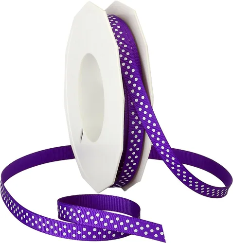 Miniatura 9 de Morex Ribbon Swiss Dot - Cinta de grogrén de poliéster, carrete de 3/8 pulgadas por 20 yardas, aguamarina
