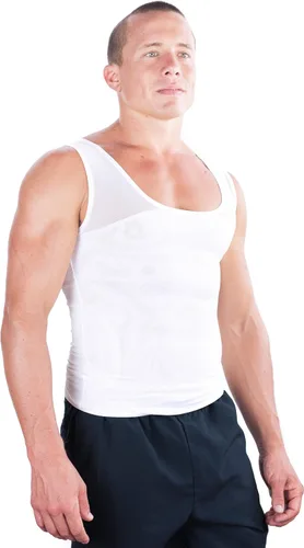 Miniatura 2 de Esteem Apparel Prendas de vestir para hombres, camisa de compresión para ocultar ginecomastia de pechos de hombre.