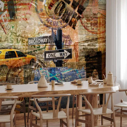 Miniatura 6 de artgeist Mural de pared Nueva York de 79 x 61 pulgadas, mural de pared no tejido, impresión de alta calidad, diseño de imagen de vellón, decoración