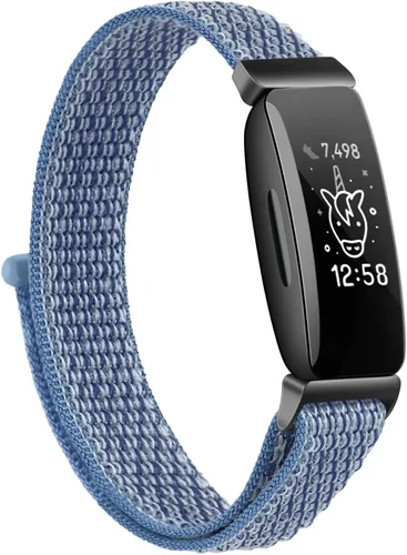 Miniatura 8 de Correas de nailon Ace 3 compatibles con Fitbit Ace 3 correas para niños y niñas, suave, agradable al tacto, transpirable, 3 bandas para reloj