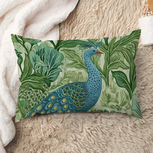 Miniatura 38 de ArogGeld Funda de cojín lumbar asiática de estilo chinoiserie, de lino marrón, pájaro y flor, funda de almohada asiática para sala de estar, A-6
