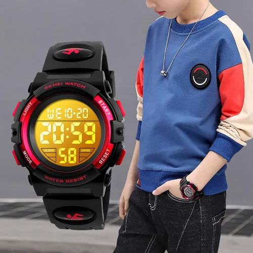 Miniatura 9 de Boys Watch Digital Sports Waterproof Outdoor Kids Watches Alarm Clock 1224 H Stopwatch Calendar 3-15 Year Old Boys Girls Wristwatch