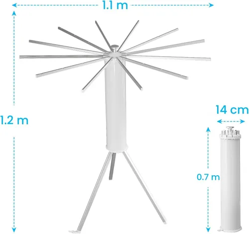 Miniatura 6 de JOOM Tendedero de Ropa con Trípode, Perchero Portátil y Plegable que Ahorra Espacio para Secar Ropa - Tendedero de Ropa de Piso Plegable para Balcón