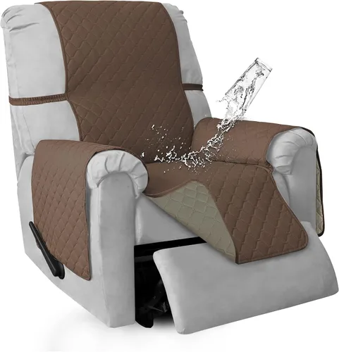 Miniatura 64 de ISSUNTEX Fundas de sofá de dos plazas con doble protección 100% impermeables para sala de estar, fundas para sofá de 2 cojines, protector de muebles