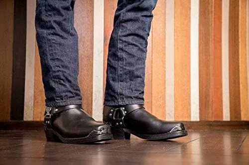 Miniatura 2 de Dingo Botas vaqueras de punta cuadrada para hombre, botas vaqueras tradicionales