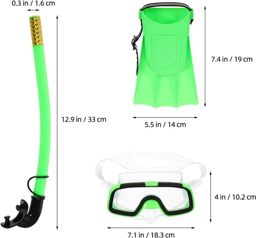 Miniatura 8 de STOBAZA Juego de esnórquel máscara ligera de tubo de respiración para natación, equipo de esnórquel con amplio campo de visión, portátil y fácil