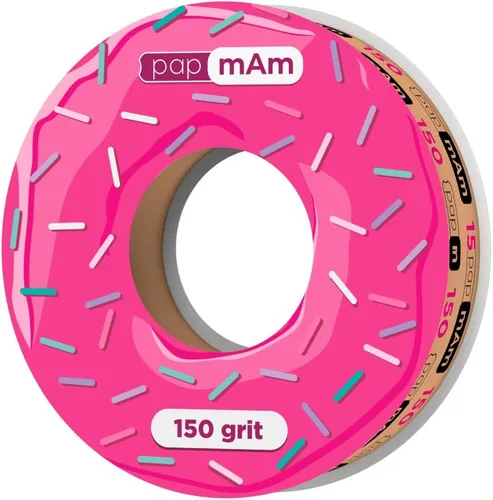 Miniatura 11 de Staleks Pro Cinta abrasiva blanca desechable papmAm Expert - Grano 240 - Rollo de 23.0 ft en estuche de plástico - Abrasivo reemplazable sin