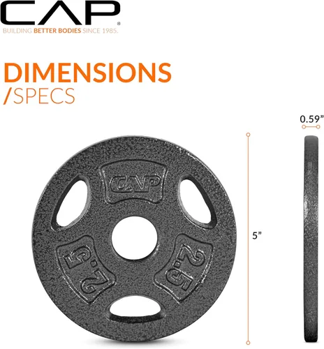 Miniatura 5 de CAP Barbell Placas de peso de agarre estándar de 1 pulgada