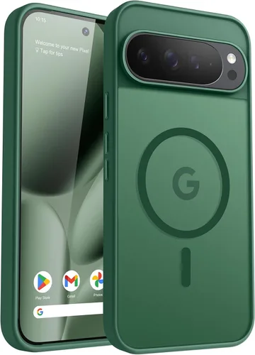 Miniatura 82 de Funda para teléfono Google Pixel 9 Pro XL, Compatible con Magnético, Protección contra Caídas de Grado Militar Translúcida Mate Resistente a Golpes