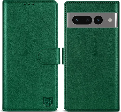 Miniatura 12 de ZZXX Funda tipo cartera para Google Pixel 7 con bloqueo RFID, ranura para tarjetas, función atril, cierre magnético, funda protectora de cuero