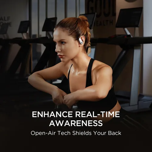 Miniatura 5 de 1MORE Fit Open Earbuds S50, auriculares inalámbricos de oreja abierta Bluetooth 5.3 con 4 micrófonos, auriculares con ganchos para las orejas