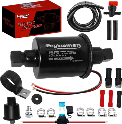 Miniatura 9 de Kit de bomba de combustible eléctrica universal de 12 V 3-6 PSI de baja presión con filtro de combustible de 6.56 pies 5/16 pulgadas ID de repuesto