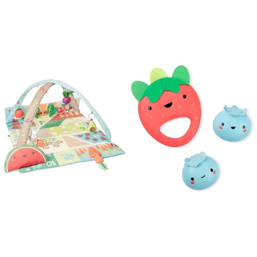 Skip Hop Gimnasio para bebés, Farmstand Grow & Play, Green & Baby Juego de juguetes musicales, Farmstand, Berry Cute Band